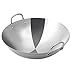 Pan 45 cm Addensare Wok Padelle Casa Giardino Antiaderente Skillet In Acciaio Inox Pentole Stufe A Gas Padella Pancake Pan Cottura Potconvenient