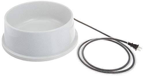 K&H Pet Products 2020 Thermal-Bowl Heated Cat & Dog Bowl 1.5gal. Granite 25W
