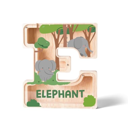 Image of Personalized Letter Piggy Bank for Kids