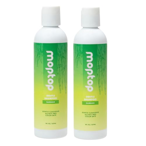 MopTop Gentle Shampoo for Curly & Wavy Hair, 2 Pack