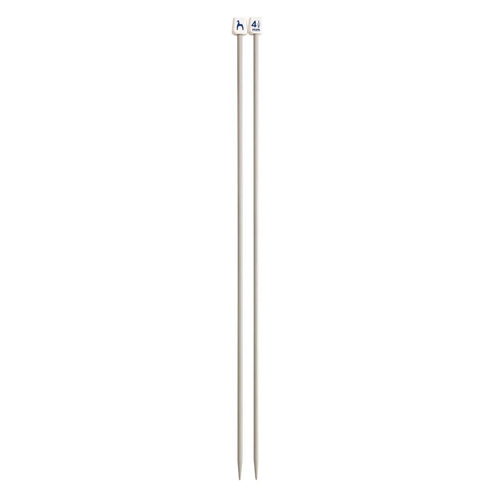 Pony Single Ended Classic Knitting Pins, Aluminium, 40cm Long x 4.50mm