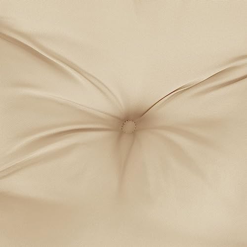 Coussin de chaise antidérapant lot de 2 imperméable beige - 7