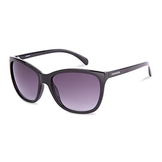 Calvin Klein Ck19565s Óculos de sol quadrados femininos, Preto, 60mm,17mm,140mm