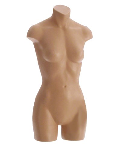 Female 3/4 Form, Junior Size 2/3, Hanging Loop Only, Fleshtone