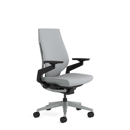 Steelcase Gesture Ergonomic Office Chair With 360° Armrests And 3D Live Back Lumbar Support Grey ; Made in Europe option
