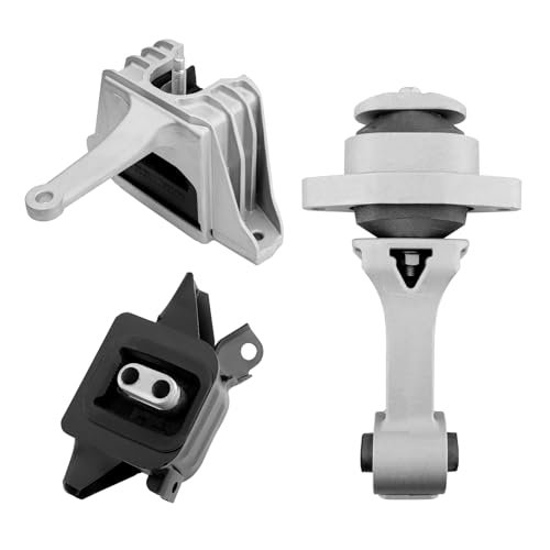 Engine Motor & Transmission Mount Kit 3PCS, Compatible With Hyundai 17-20 Elantra 1.4T1.6T 2.0L, 18-20 Elantra GT 1.6T 2.0L, 17-22 IONIQ 1.6L; Kia 21-22 Seltos 1.6L, Replace OEA71210, A71100, A71207
