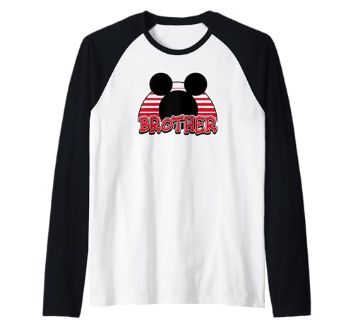 Mickey Mouse T-shirt Raglan Disney Idéal pour Sorties en Famille