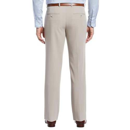 Perry Ellis Mens Modern fit Casual Pants 38/30 Beige Solid Stretch2