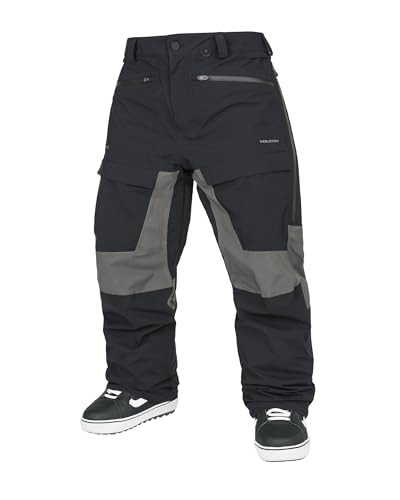 Volcom Men's Range Stretch Gore-Tex Baggy Fit Snowboard Pant Black
