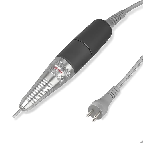 35000rpm Professional Nail Drill Machine Handpiece, Replacement Nail Drill Handpiece for Up200, 3 Pins, Low Noise and Comfortable (Only Handpiece)