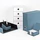 Rössler SOHO Archivbox A4 |Aufbewahrungsbox mit Deckel Pappe | Dokumentenbox A4 | Box mit Deckel | Aufbewahrungsbox mit Deckel Karton | 335 x 95 x 255 mm | 1 Stück | Farbe: Blau | Denim