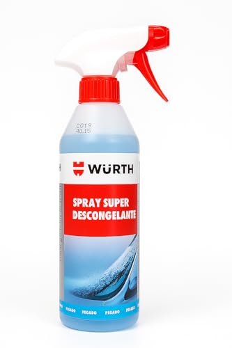 WURTH Spray Super Descongelante 500 ml | Deshiela cristales, cerraduras y parabrisas al instante | Spray anticongelante para coche y moto (2)