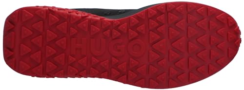 Image of HUGO Mens Running Style Mix Material Sneakers