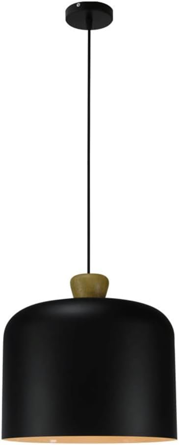Lustre suspension de luxe E27 métal noir rétro et finitions industrielles