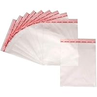 Netuno 500x bolsas transparentes 22x30cm (+ 3cm solapa) bolsas de celofán ligeras planas con cierre autoadhesivo alto brillo reutilizables para protección chuches regalos objetos pequeños chucherías