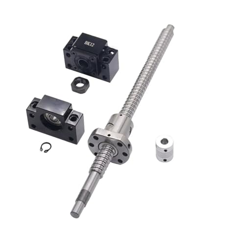 1 Set SFU1605 L300mm Rolled Ball Screw C7 with End Machined + 1605 Ball Nut + BK/BF12 End Support + Coupler for CNC Parts ZHENGGFPW