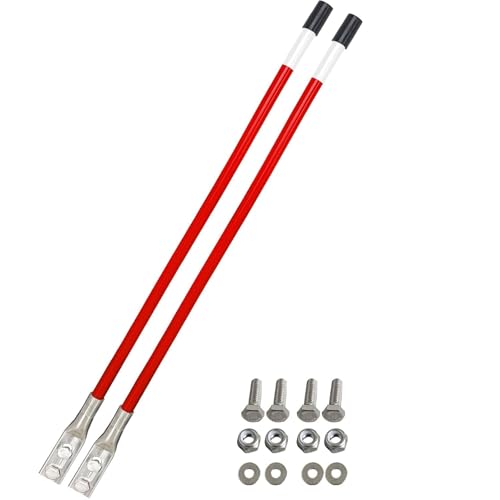 SUONE 27  Snow Plow Blade Marking Guide Kit Red Internal All Steel Wire Never Breaks 304LStainless Steel Goint for Boss Blizzard Western plows 62265 and Most Snow Plow SUV UTV ATV Pickup Trucks