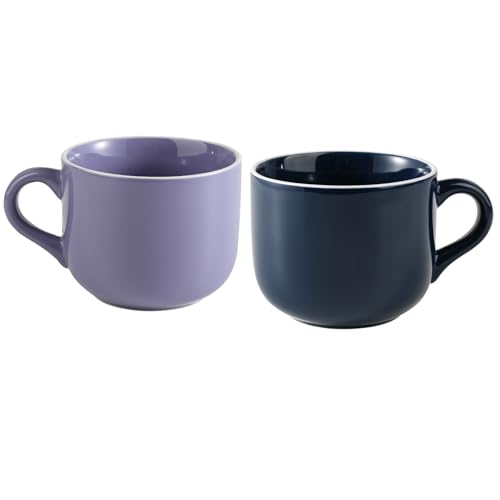 Taza de porcelana extra grande 23 oz, microondas y lavavajillas seguro miniatura 1