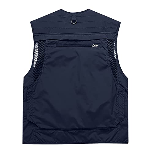 Walldor Mens Outdoor Fly Fishing Vest With Multi-Pockets Summer Work Safari Fishing Travel Hunting Thin Vest #TOP3