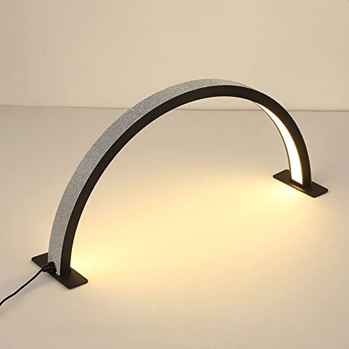 Lâmpada de Mesa Meia Lua, Luz de Mesa Meia Lua Com Strass Sintonizado 25 W 100‑240 V 3000 K‑6000 K P