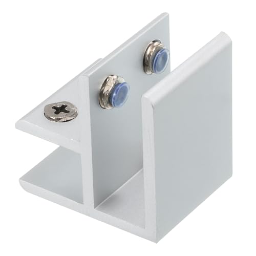 Pince en verre 90 degrés support étagère double face réglable 14-17mm