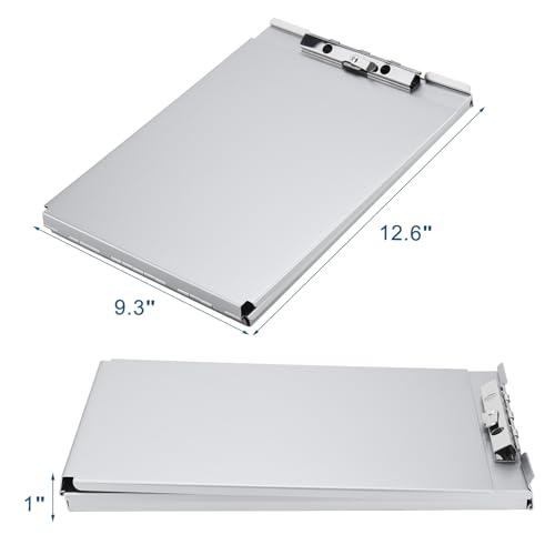 ZCZN Recycled Aluminum Storage Clipboard, Clipboard Box, Form Holder, Suitable for School, Office, Jobsite or Medical Staff, Silver image 4