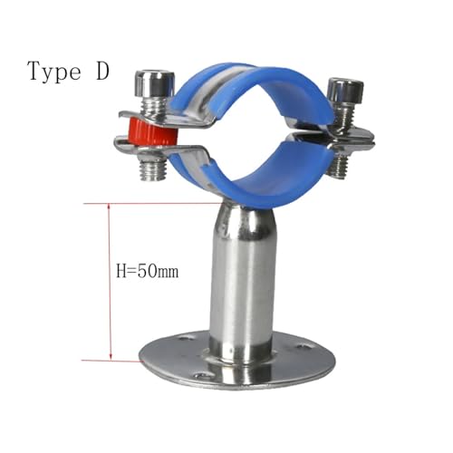 Support de collier de serrage pour tuyau SS304 de 70-76mm avec embase fixe - 6