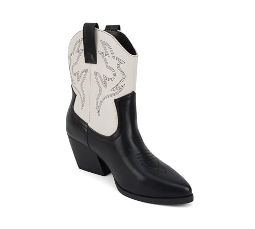 Image of Soda inchBLAZING inch ~ Women Western Bootie Pointe Toe with Low Heel (Wide Fit Available)