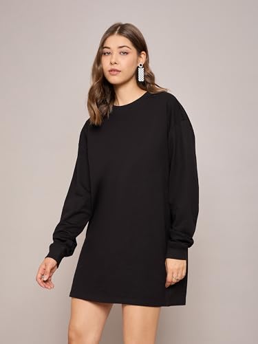 Image of Sassafras Women Oversized Sweat Dress