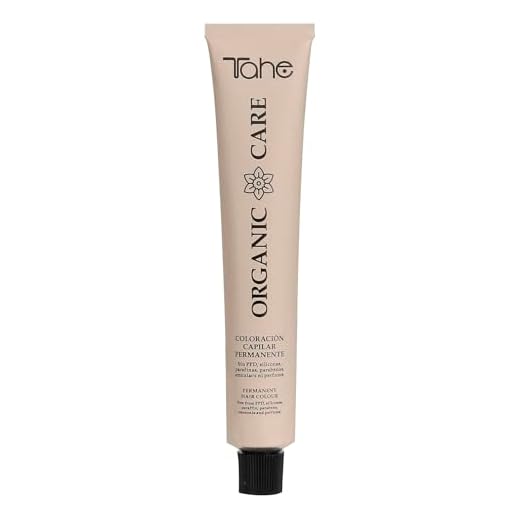 Tahe Organic Care Tinte Orgánico Permanente para el cabello de larga duración. Sin Amoniaco, 100 ml, Tono 5.00 Extracubriente Moka Mousse.