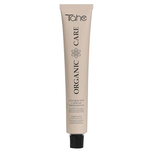 Tahe Organic Care Tinte Orgánico Permanente para el cabello de larga duración. Sin Amoniaco, 100 ml, Tono 5.00 Extracubriente Moka Mousse.
