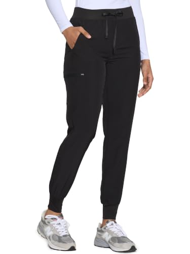 Image of COZYFIT Womens Scrub Pants - Soft Stretch Yoga Style with 5 Pockets, Slim Fit Jogger Scrubs Pants for Women
