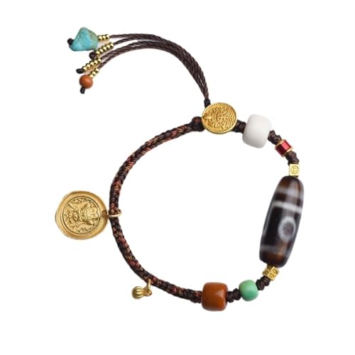 Bracelet tressé tibétain à porter au quotidien pour un style littéraire et zen