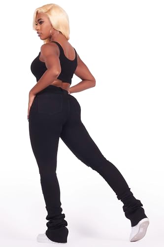 Women's Got A Crush Distressed Super Stacked Jean4