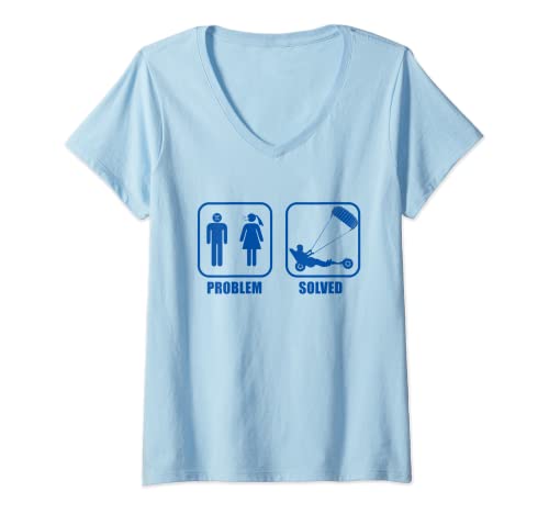 Damen Strand-Kite Windracer Land-Kite Kite-Strandsegler Kite-Buggy T-Shirt...