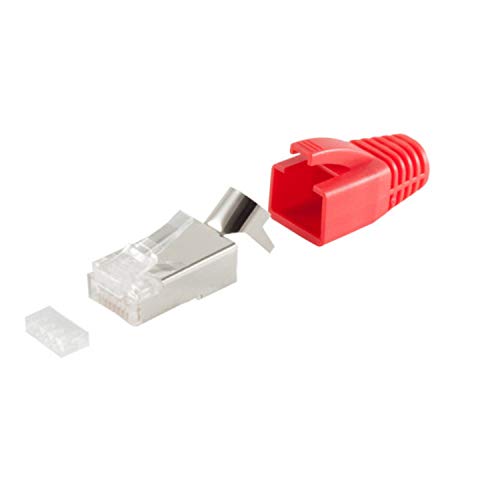 Stecker Set für Verlegekabel bis AWG 23 rot VE 100
