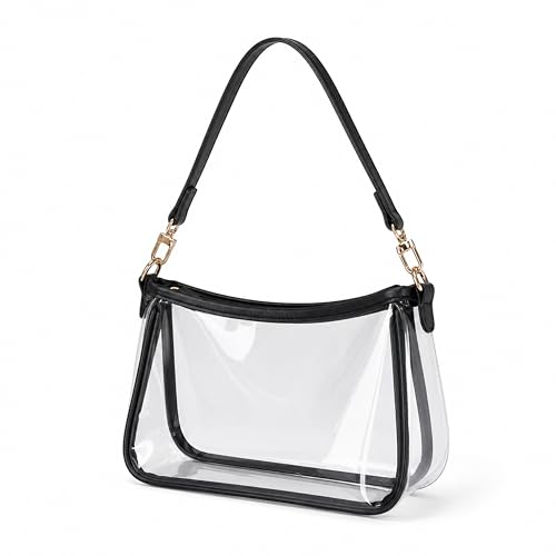 Image of VODIU Clutch Tote Handbags with 2 Removable Straps and Zipper Closure Crossbody Bags Shoulder Purse Handbag for Women