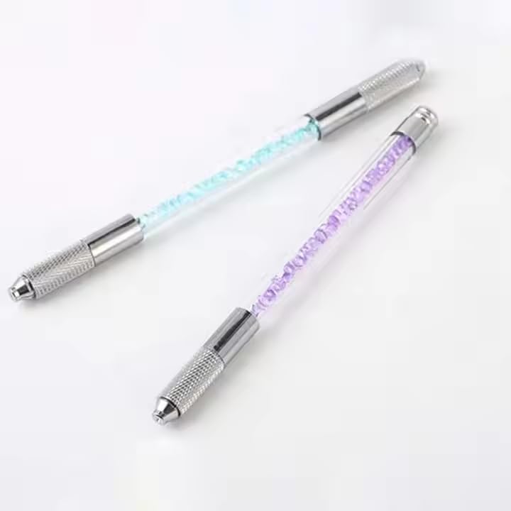 Crystal Transparent Microblading Pen Permanent Makeup Tatoo Pen for Manual Eyebrow Tattoo (Multicolor)-image-21