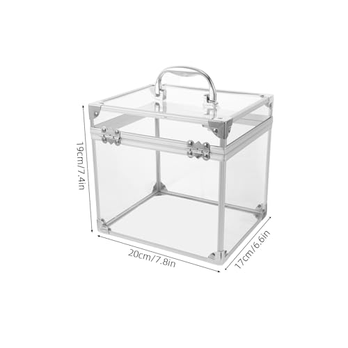 Almacenamiento de vinilos KICHOUSE caja transparente acrílica para CDs 3