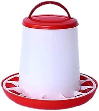 LIVIAフィーダー 自動給餌器 家禽飼料バケツ 餌入れ 餌やり ひよこ 餌台 プラスチック ポータブル 家禽用 鶏 鳥 ニワトリ 餌 ニワトリプラスチック お手入れ簡単 ハンドル/ニワトリ神器ニワトリバケツ自動飲水器アヒルガチョウ給水器ニワトリバケツ食槽