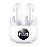 ZONWOO Wireless Earbuds, Bluetooth 5.3 Headphones with Charging Case, Touch Control in-Ear Stereo Earphones with Mic for Cellphone, IPX5 Waterproof Wireless Ear Buds for Running Workout