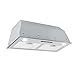 Produktbild Klarstein Paolo Dunstabzugshaube, EEK A, Lüfterbausteine, 72,5 cm breit, 600 m³/h Abluft, 200 W, Aluminium-Fettfilter, LED Touch, Edelstahl, Umluftbetrieb möglich, silber