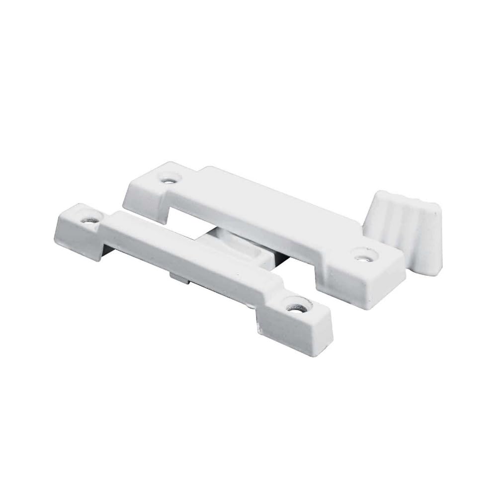 Prime-Line F 2533 Slim Line Sliding Window Sash Lock, 2-1/4 In. Hole Centers, Diecast Zinc, White-Painted, (Single Pack)