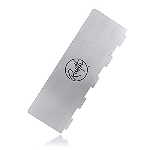 Ruoth® Raspador metálico de peine para tartas (9 pulgadas/22,9 cm). Alisador de contorno metálico para hacer rayas en el glaseado. Ideal para añadir a tu colección de accesorios de pastelería