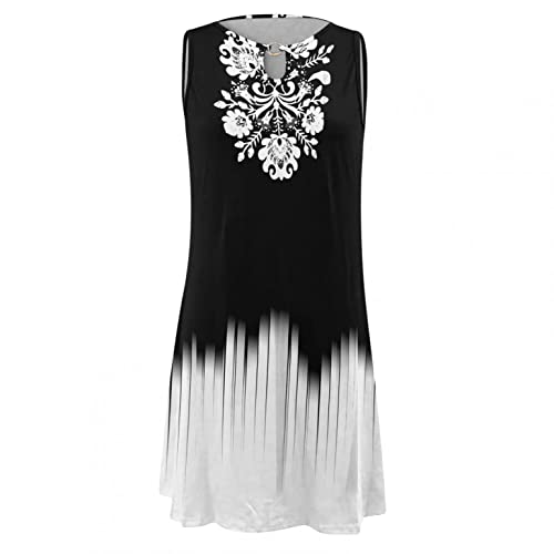 Masbird Vestido de verão para mulheres, vestido feminino frente única, vestido de festa, coquetel, p