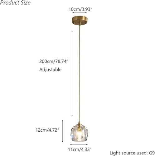 Iluminación colgante de cristal escandinavo y lámpara de techo post-moderno 8