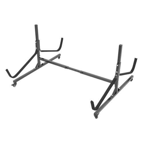 RIAHNEAH Kayak Stand,275 lbs Load Freestanding Kayak Storage Rack with 4 Universal Wheels & Protective Sleeves Rounded Corners,Heavy Duty Kayak Storage Stand for Kayaks,Small Canoes & Wakeboard