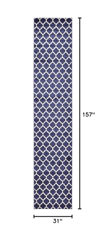 Tapete decorativo Unique Loom 79x399 cm azul marino miniatura 3