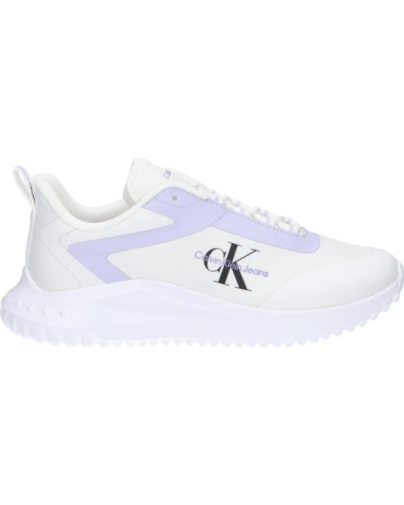 Calvin Klein Jeans EVA RUNNER LOW LACE womens Sneaker 41 EU Bright White/Pastel Lilac