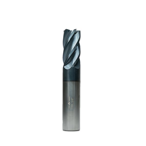 19802 Micro Grain Solid Carbide Regular Length Hi-Performance End Mill AlTiN Coated 4 Flute 32-38 Degrees Helix Square End 5/8 Cutting Length 3/16 Cutting Diameter 2 Length (Pack of 1)